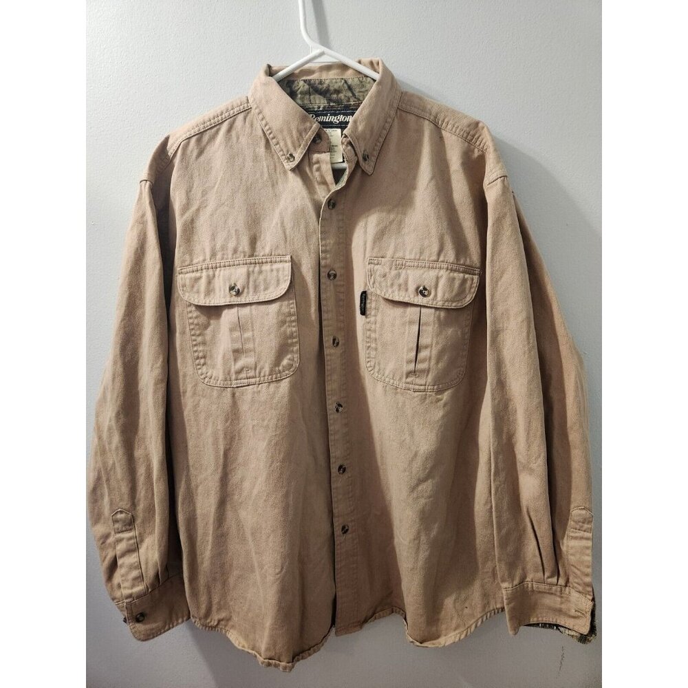 Remington Outdoor Hunting Shirt Large Long Sleeves Pre-Owned